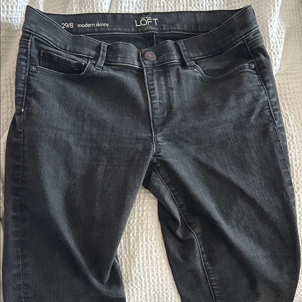 LOFT Black Modern Skinny Jeans - Women's